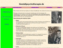 Tablet Screenshot of gestaltpsychotherapie.de